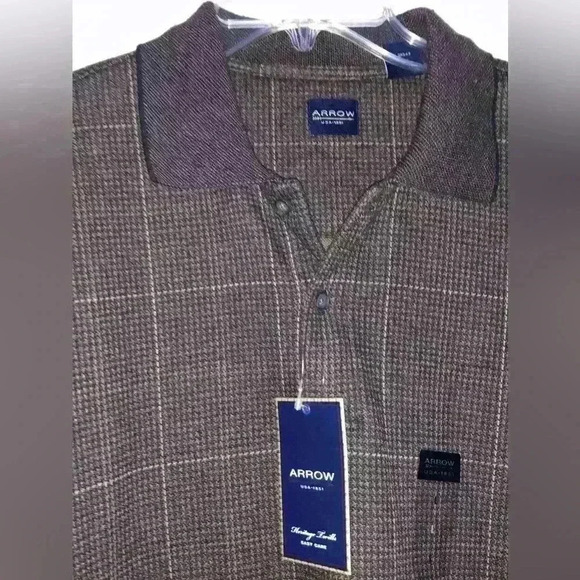 Arrow Heritage Livills long sleeve polo shirt size L - Picture 3 of 5